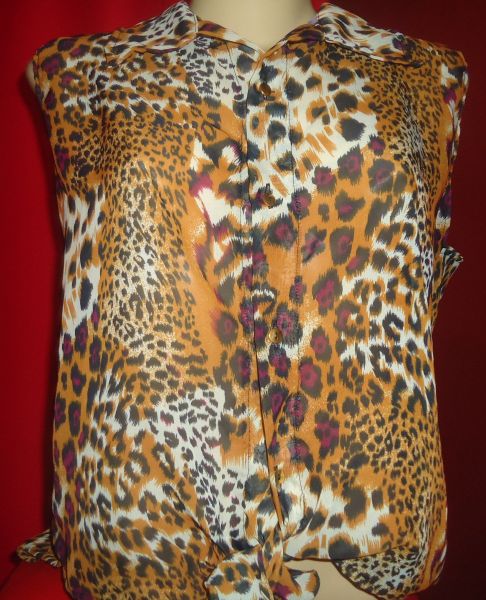 Blusa Chifon Oncinha