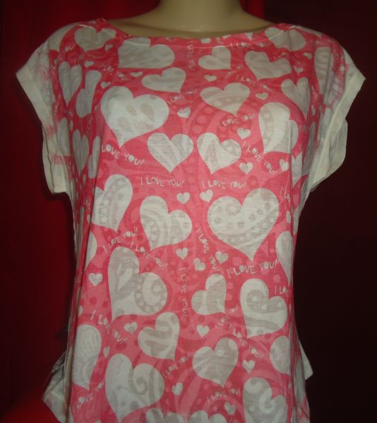 Camisa Estampa De Coração