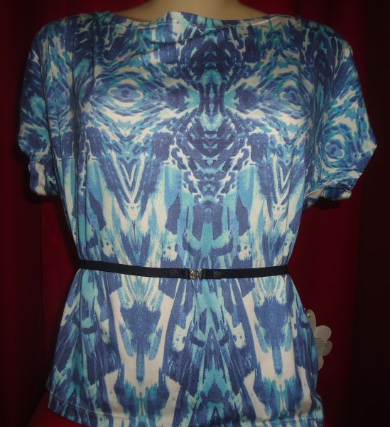 Blusa Estampada Com Cinto