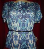 Blusa Estampada Com Cinto